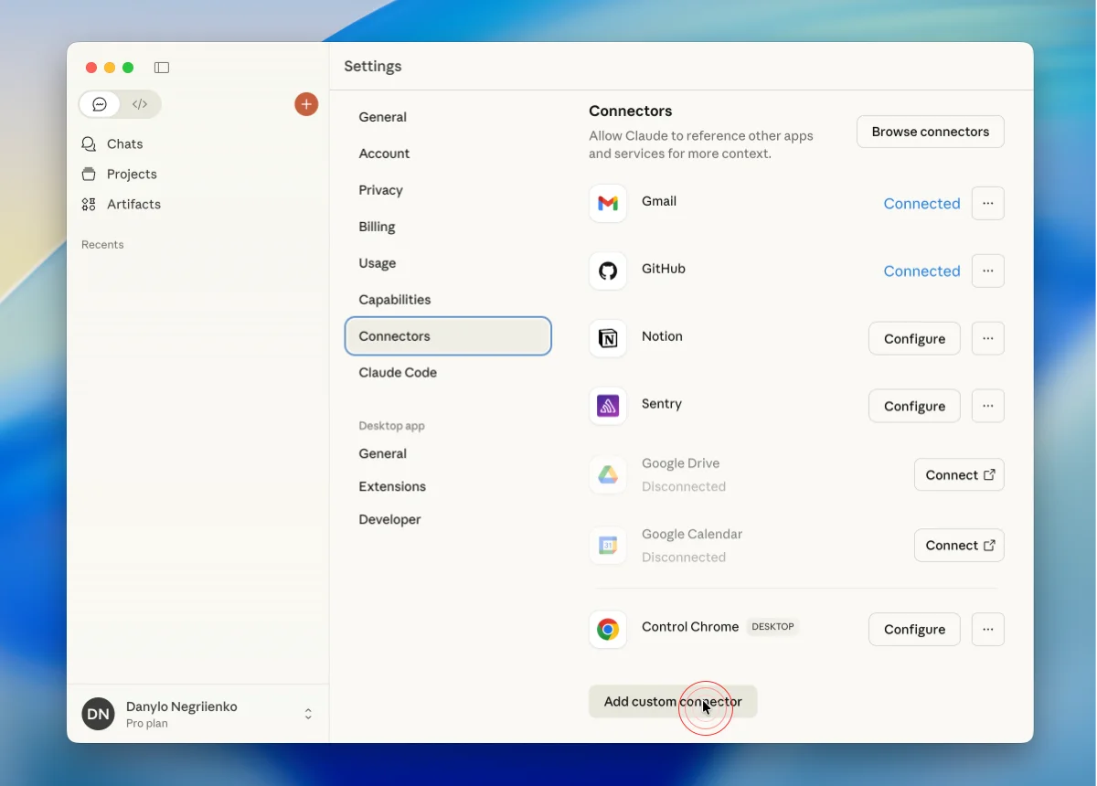 Додайте новий конектор